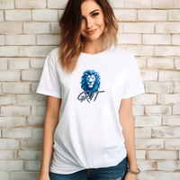 "Lion Grit"Relaxed Fit Crew Unisex T-Shirt