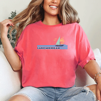 "Lake Michigan"Relaxed Fit Crew Unisex T-Shirt