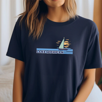 "Lake Michigan"Relaxed Fit Crew Unisex T-Shirt