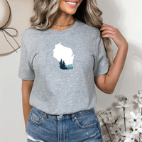 "Wisconsin Vista"Relaxed Fit Crew Unisex T-Shirt