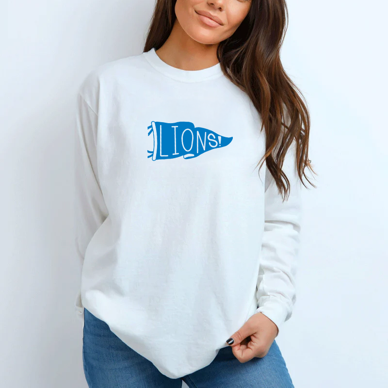 "Let's Go Lions"Relaxed Fit Long Sleeve Unisex T-Shirt