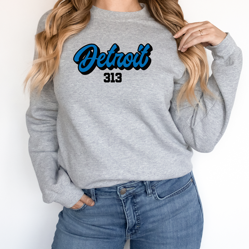 "313 Football"Relaxed Fit Long Sleeve Unisex T-Shirt