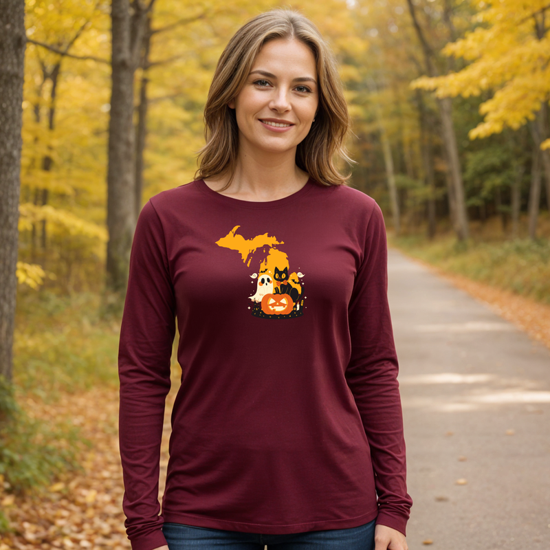 "Trick &Sweet"Relaxed Fit Long Sleeve Unisex T-Shirt