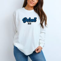 "313 Football"Relaxed Fit Long Sleeve Unisex T-Shirt