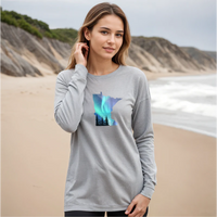 "Minnesota Northern Lights"Relaxed Fit Long Sleeve Unisex T-Shirt