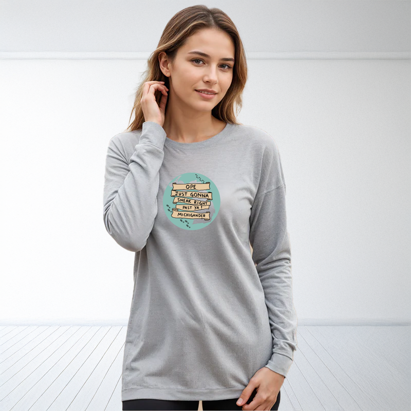 "Ope..."Relaxed Fit Long Sleeve Unisex T-Shirt