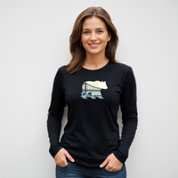 "Bear Bridge"Relaxed Fit Long Sleeve Unisex T-Shirt