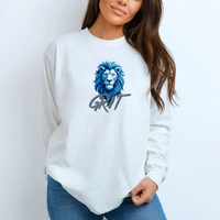 "Lion Grit"Relaxed Fit Long Sleeve Unisex T-Shirt