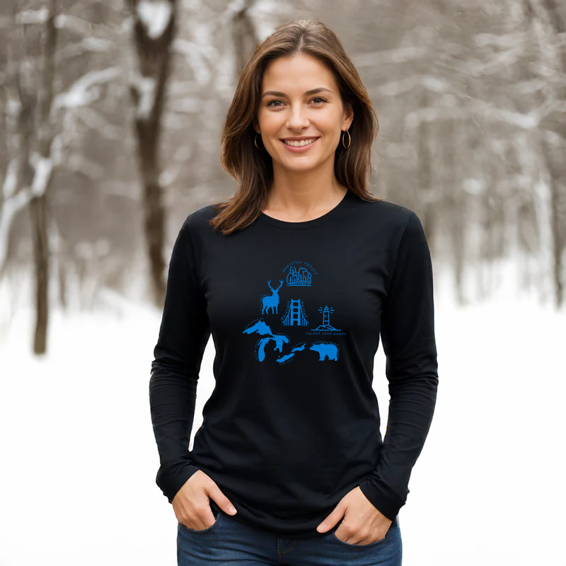 "Michigan Favorites"Relaxed Fit Long Sleeve Unisex T-Shirt