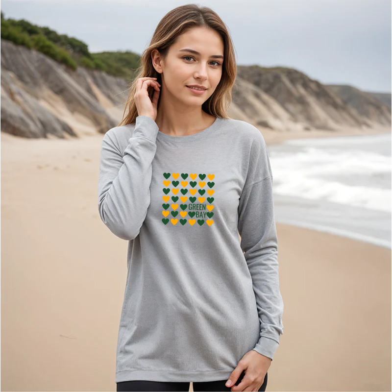 "Heart Of The City"Relaxed Fit Long Sleeve Unisex T-Shirt