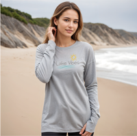 "Lake Vibes"Relaxed Fit Long Sleeve Unisex T-Shirt