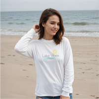 "Lake Vibes"Relaxed Fit Long Sleeve Unisex T-Shirt