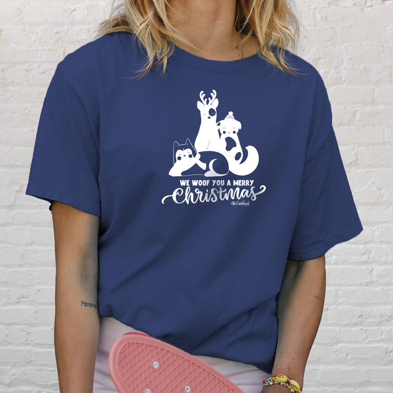 "A Very Doggy Christmas"Relaxed Fit Stonewashed Unisex T-Shirt