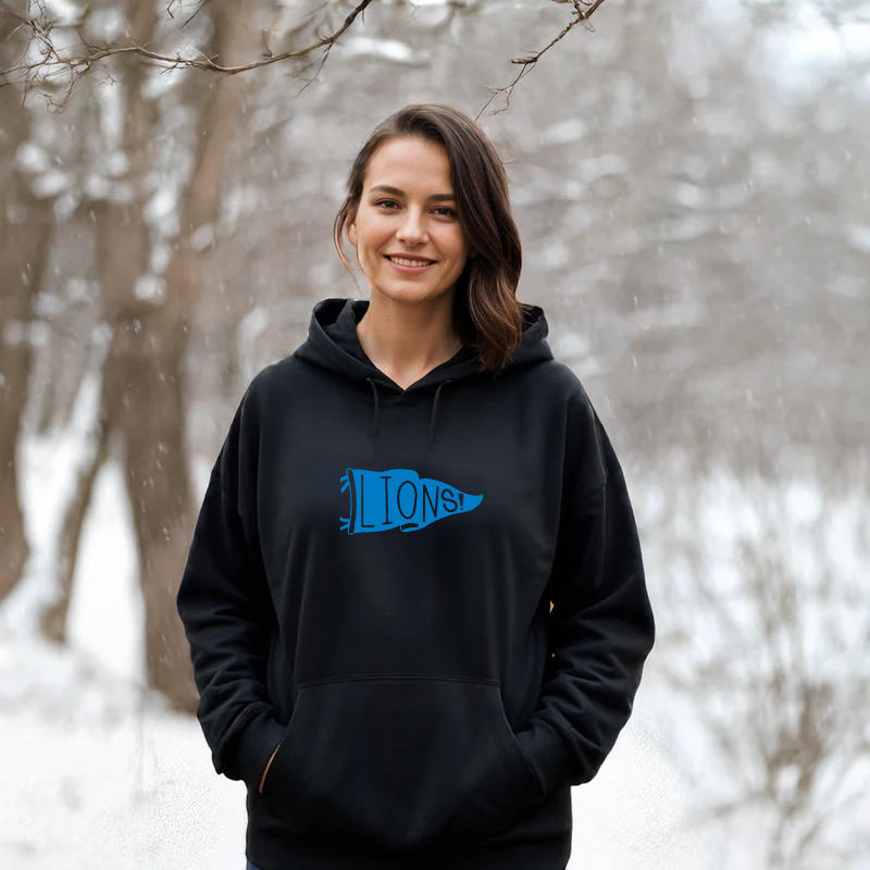 "Let's Go Lions"Relaxed Fit Classic Unisex Hoodie