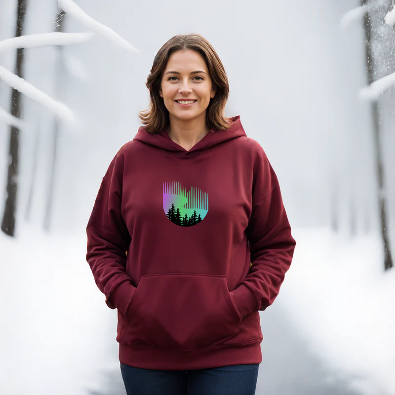 "Northern Lights"Relaxed Fit Classic Unisex Hoodie