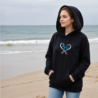 "Great Lakes Hook"Relaxed Fit Classic Hoodie