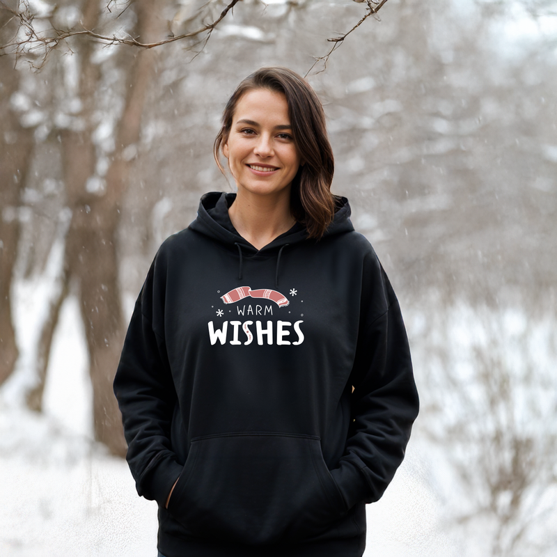 "Warm Wishes"Relaxed Fit Classic Unisex Hoodie