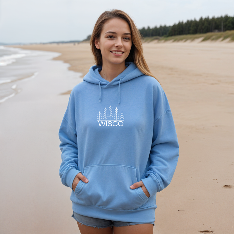 "Wisco"Relaxed Fit Classic Unisex Hoodie