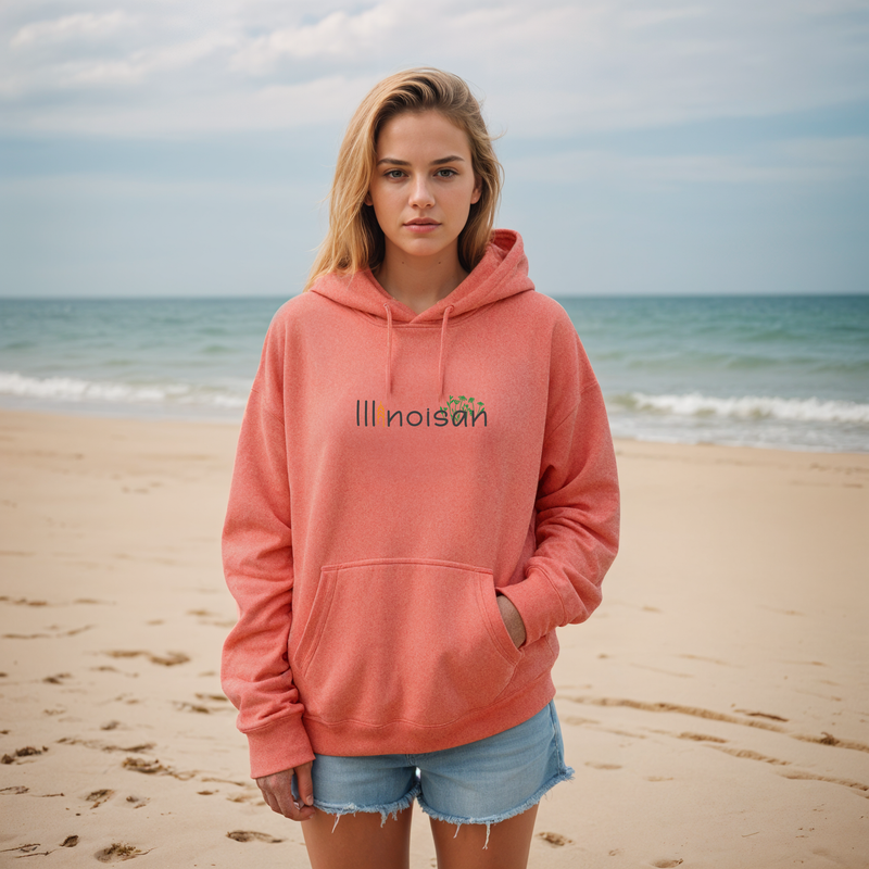 "Illinoisan"Relaxed Fit Classic Unisex Hoodie