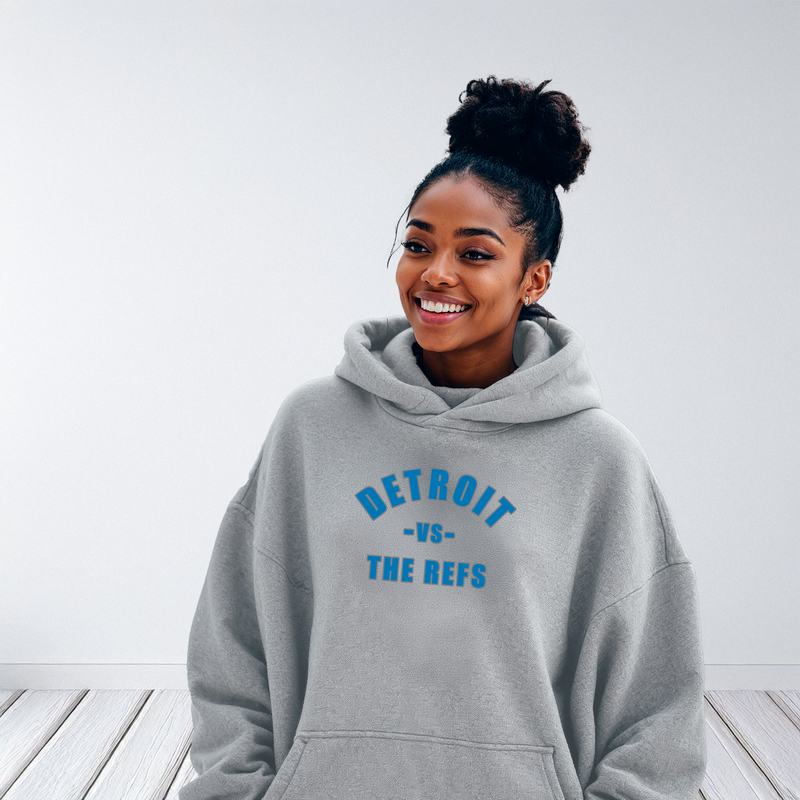 "Detroit -vs- The Refs"Relaxed Fit Classic Unisex Hoodie