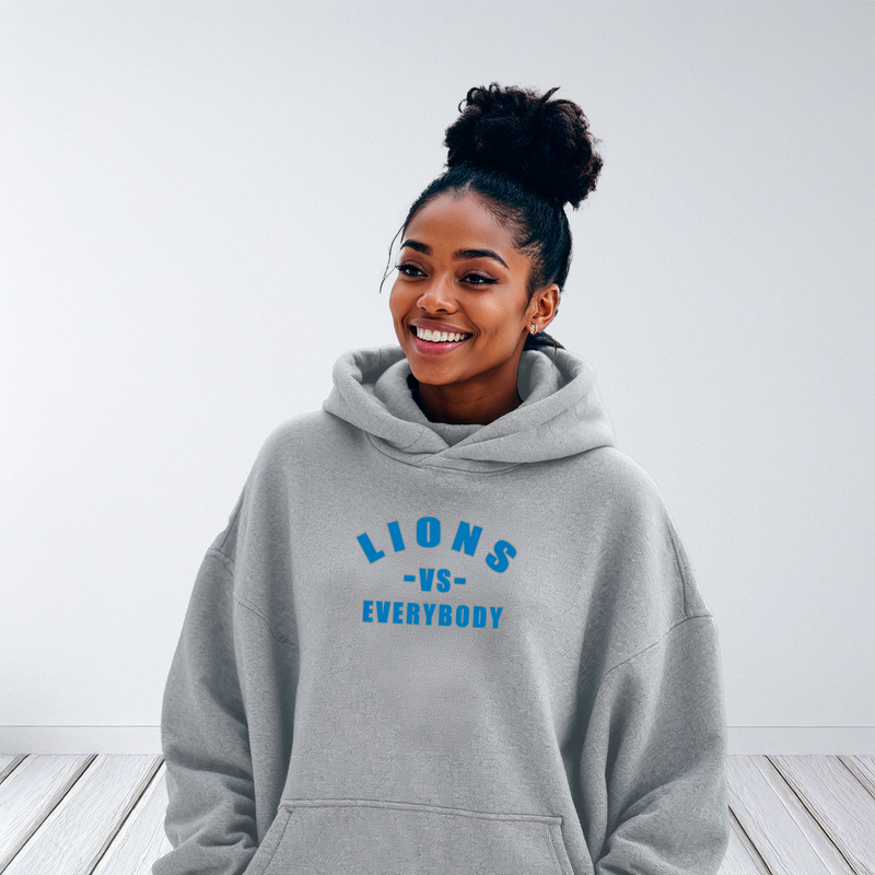 "Lions -vs- Everybody"Relaxed Fit Classic Unisex Hoodie