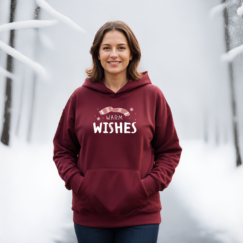 "Warm Wishes"Relaxed Fit Classic Unisex Hoodie