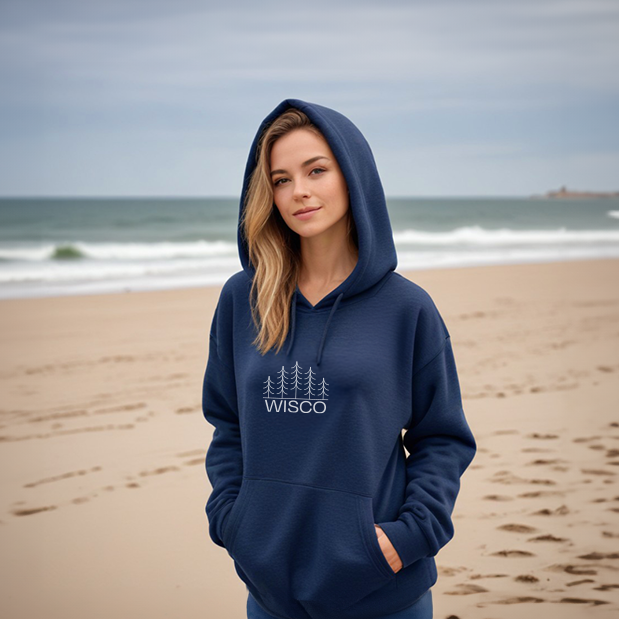 "Wisco"Relaxed Fit Classic Unisex Hoodie