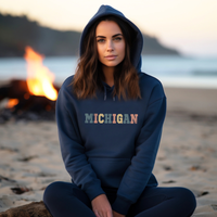 "Timeless Michigan"Relaxed Fit Classic Unisex Hoodie