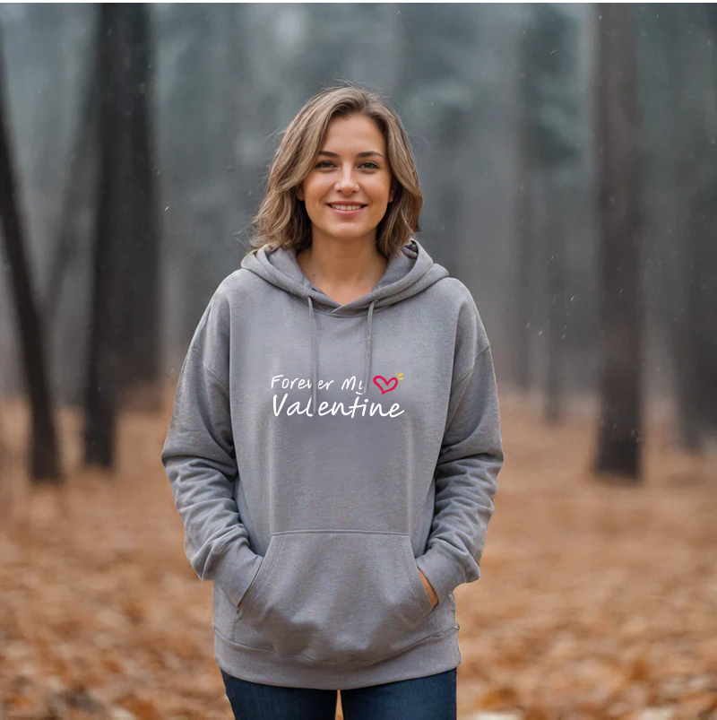 "My Valentine.... Forever"Relaxed Fit Classic Unisex Hoodie