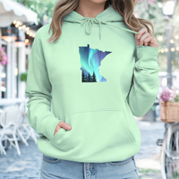 "Minnesota Northern Lights"Relaxed Fit Classic Unisex Hoodie