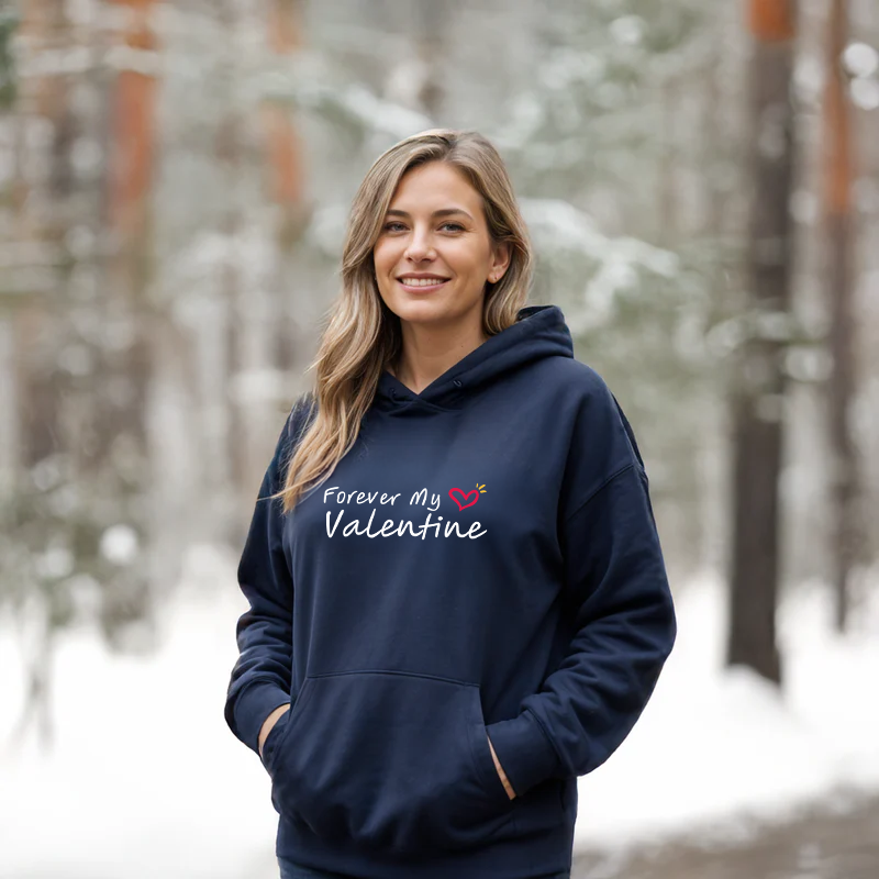 "My Valentine.... Forever"Relaxed Fit Classic Unisex Hoodie