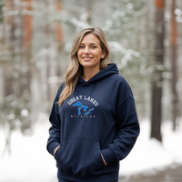 "5 Great Lakes"Relaxed Fit Classic Unisex Hoodie