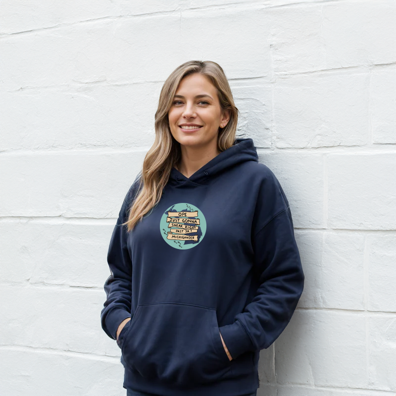 "Ope..."Relaxed Fit Classic Unisex Hoodie