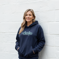 "Mackinac Bridge"Relaxed Fit Classic Unisex Hoodie