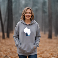 "Wisconsin Vista"Relaxed Fit Classic Unisex Hoodie