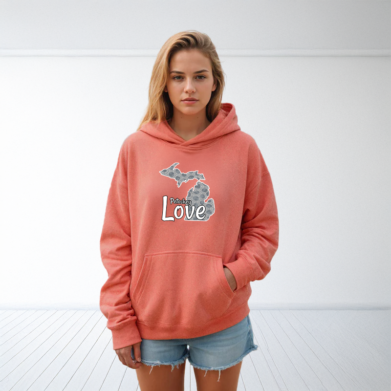 "Petoskey Love"Relaxed Fit Classic Unisex Hoodie