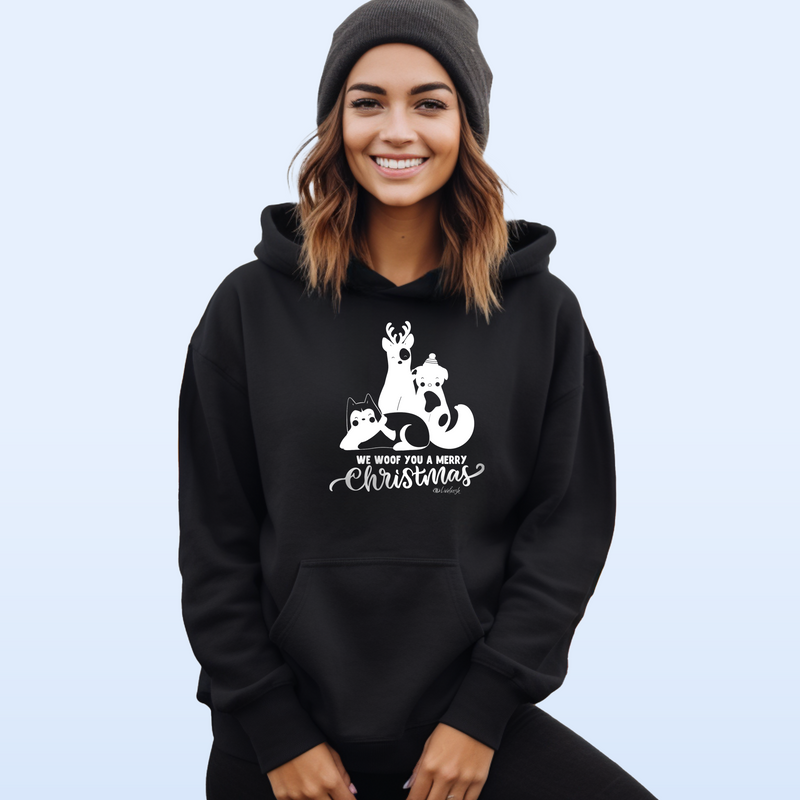 "A Very Doggy Christmas"Relaxed Fit Classic Unisex Hoodie