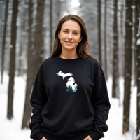 "Michigan Vista"Relaxed Fit Classic Crew Unisex Sweatshirt