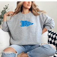 SALE "Let's Go Lions"Relaxed Fit Classic Crew Unisex Sweatshirt