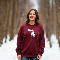 "Michigan Vista"Relaxed Fit Classic Crew Unisex Sweatshirt