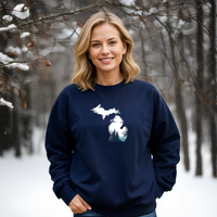 "Michigan Vista"Relaxed Fit Classic Crew Unisex Sweatshirt