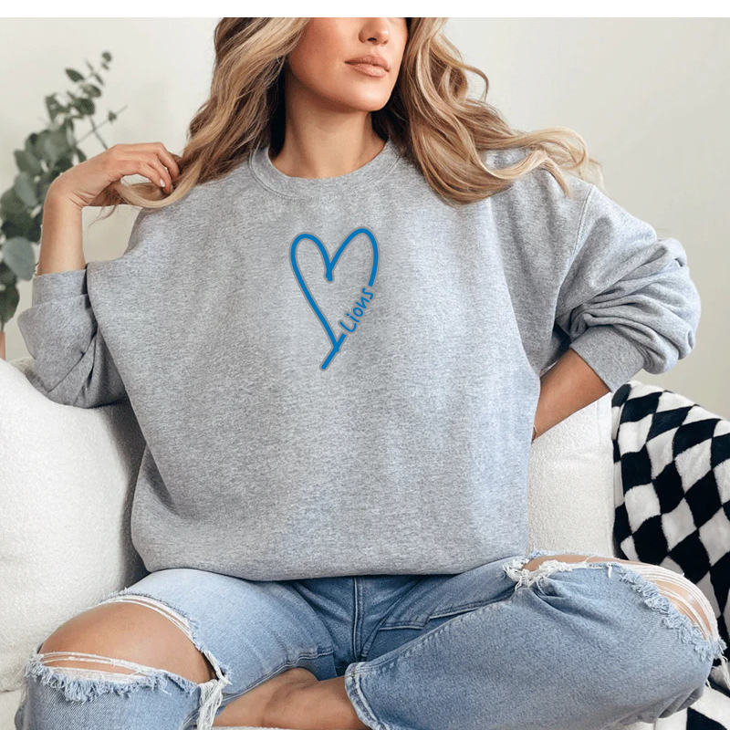 "Lion Heart"Relaxed Fit Classic Crew Unisex Sweatshirt