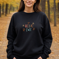 "Welcome Fall"Relaxed Fit Classic Crew Unisex Sweatshirt