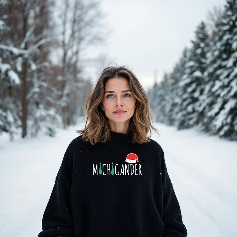 "SANTA Michigander"Relaxed Fit Classic Crew Unisex Sweatshirt Deal