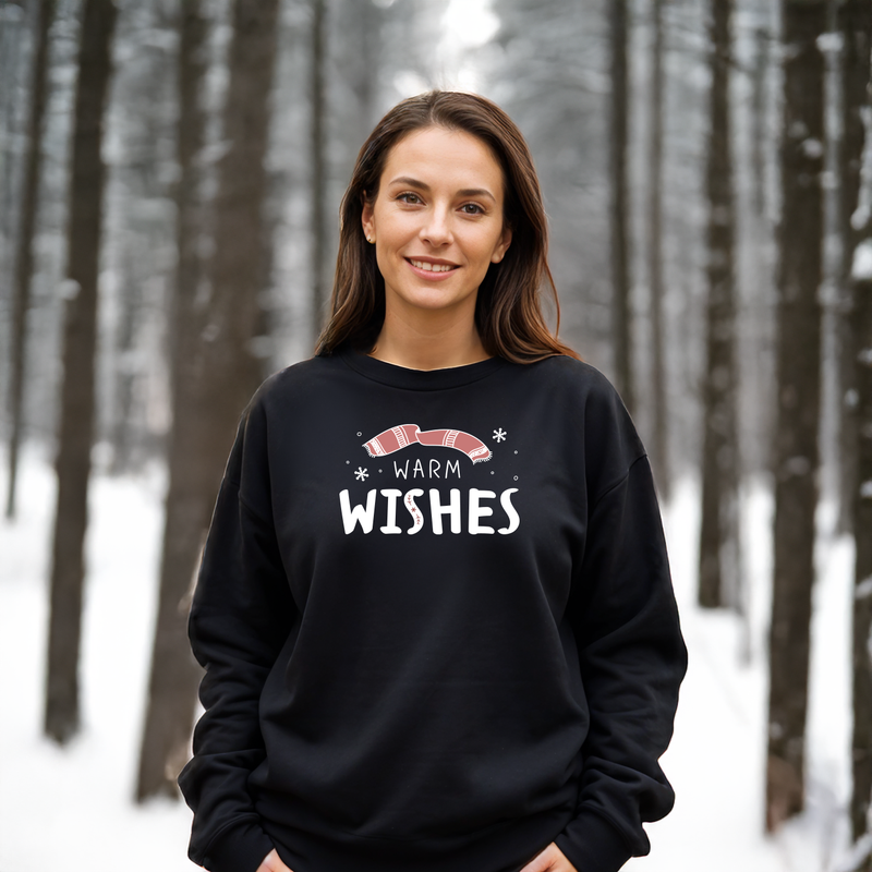 "Warm Wishes"Relaxed Fit Classic Crew Unisex Sweatshirt