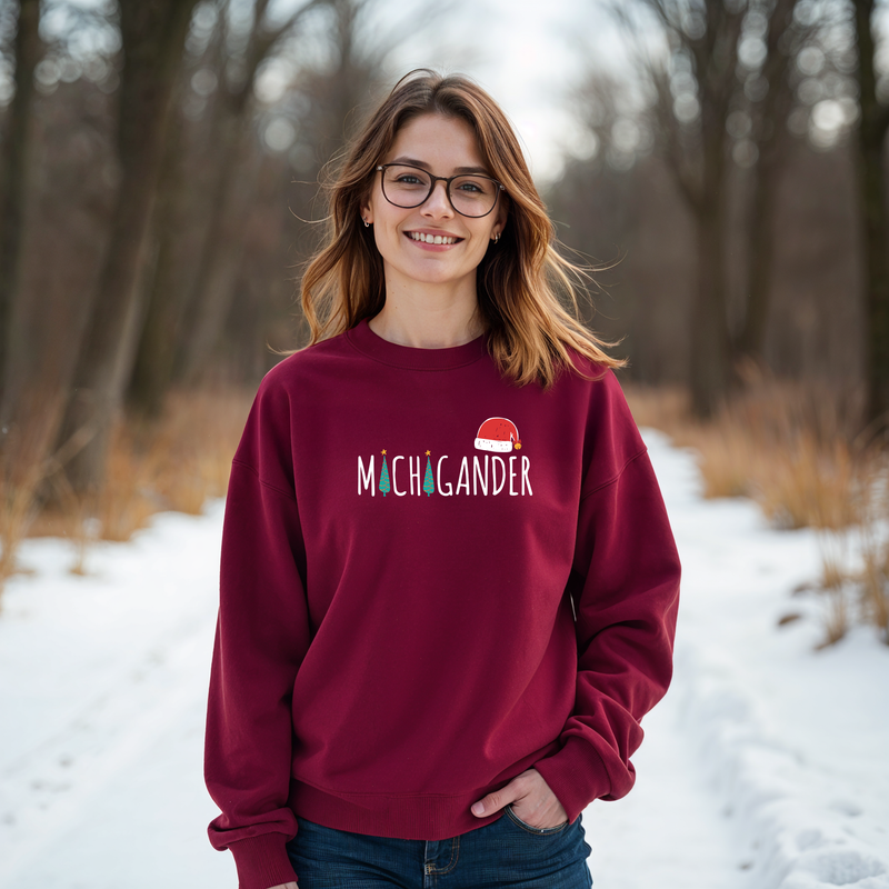 "SANTA Michigander"Relaxed Fit Classic Crew Unisex Sweatshirt Deal