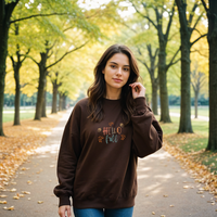 "Welcome Fall"Relaxed Fit Classic Crew Unisex Sweatshirt