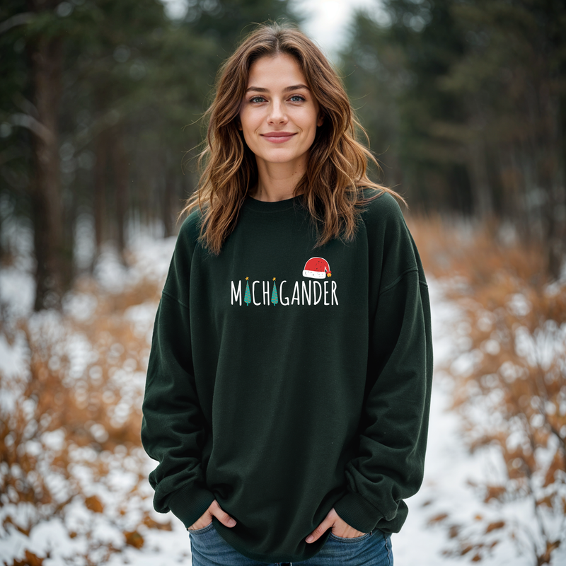 "SANTA Michigander"Relaxed Fit Classic Crew Unisex Sweatshirt Deal