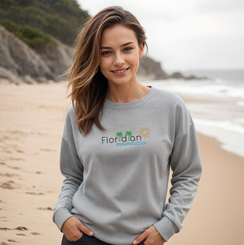 "Floridian"Relaxed Fit Classic Crew Unisex Sweatshirt