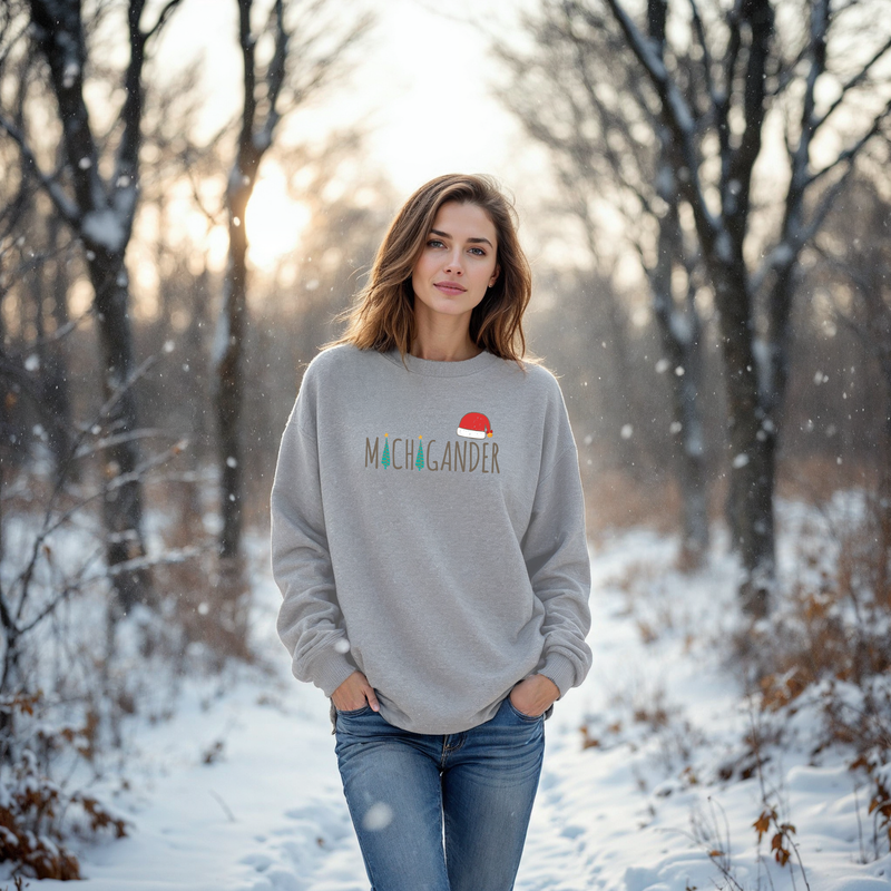 "SANTA Michigander"Relaxed Fit Classic Crew Unisex Sweatshirt Deal